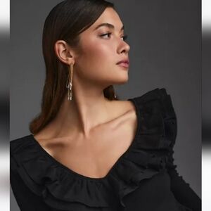 Anthropologie Ruffles Top